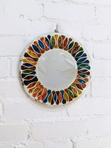 Multicolour Round Mosaic Mirror
