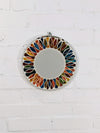 Multicolour Round Mosaic Mirror