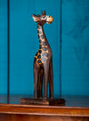 Extra Small Wooden Dark Giraffe