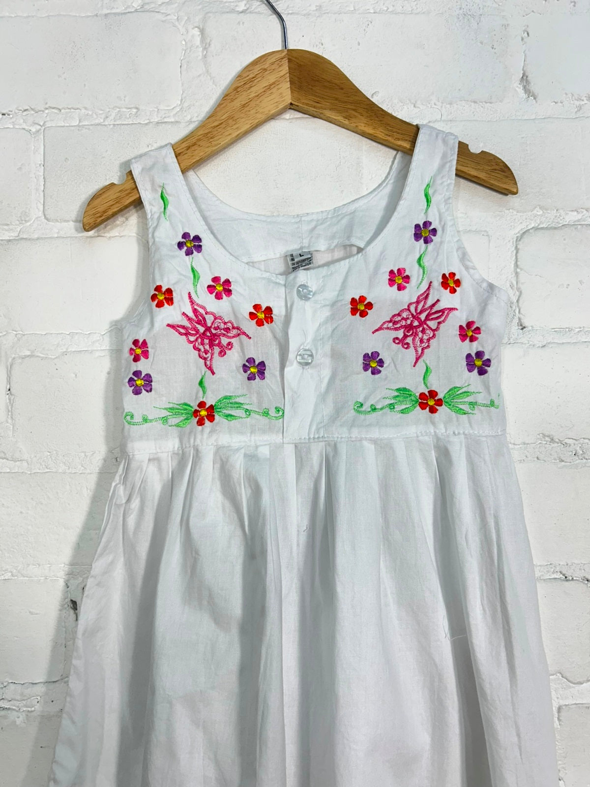Kids White Dress