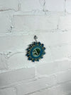 Blue Sun and Moon Mirror