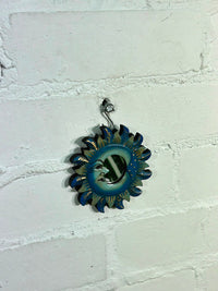 Blue Sun and Moon Mirror