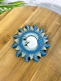 Blue Sun and Moon Mirror