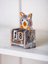 Wooden Cat Calendar