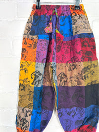 Kids Elephant Print Harems