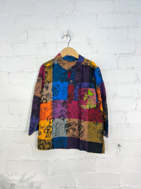 Kids Multi Elephant Print Shirt