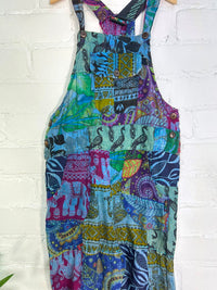 Kids Patchwork Dungarees