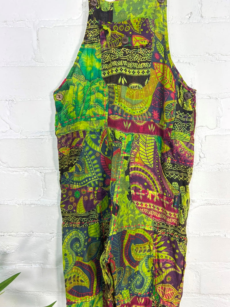 Kids Patchwork Dungarees