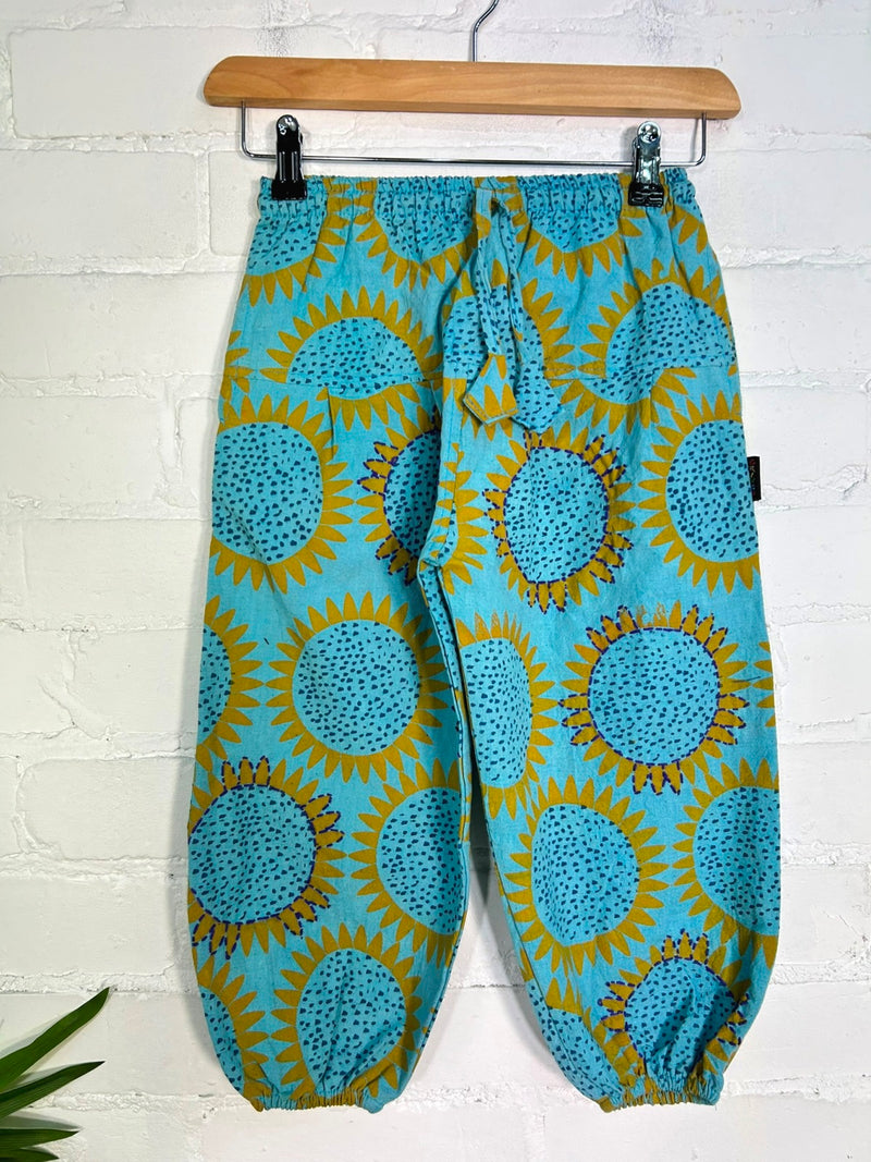 Kids Sunflower Harem Trousers