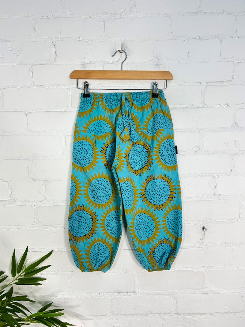 Kids Sunflower Harem Trousers