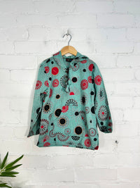 Kids Sun & Flower Drawstring Hoodie