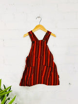 Kids Dungaree Dress With Pocket