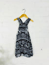 Elephant Print Dungaree Dress