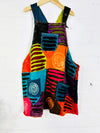 Patch And Slash Dungaree Dress