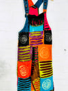 Patch And Slash Dungarees