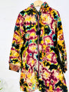 Long Zip Tie Dye Hood Top