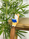 Reading Cat Shelf Sitter