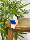 Reading Cat Shelf Sitter