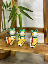 Fishing Frog Hat Cat