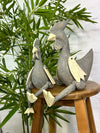 Grey Chicken Shelf Sitter