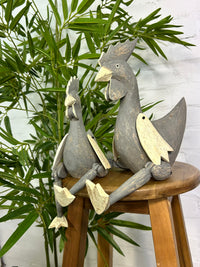 Grey Chicken Shelf Sitter