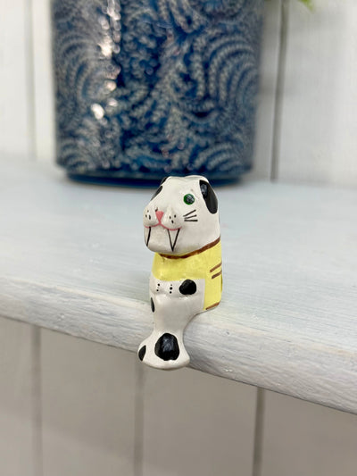 Tiny Wooden Walrus Shelf Sitter