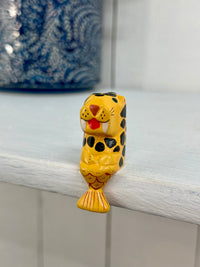 Tiny Wooden Walrus Shelf Sitter