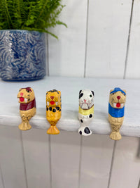 Tiny Wooden Walrus Shelf Sitter