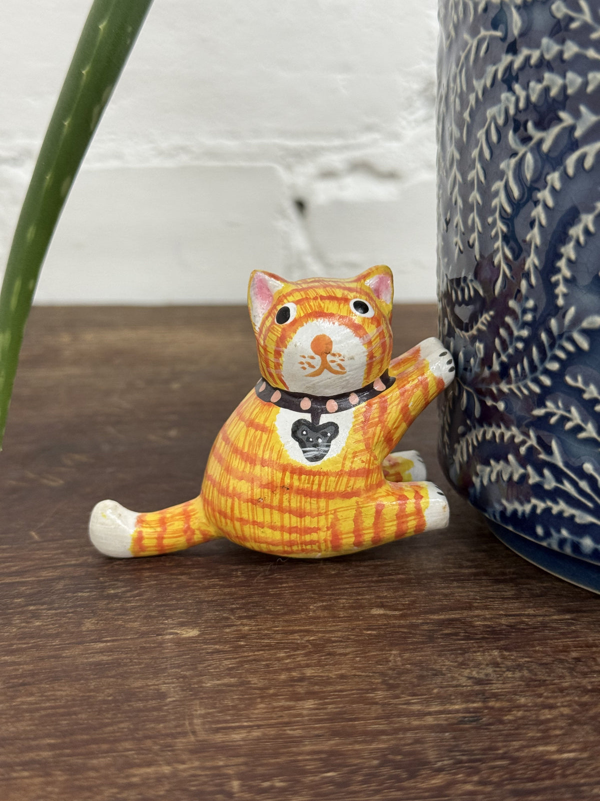 Small Wooden Ginger Cat