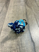 Indigo Elephant Keyring