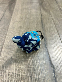 Indigo Elephant Keyring