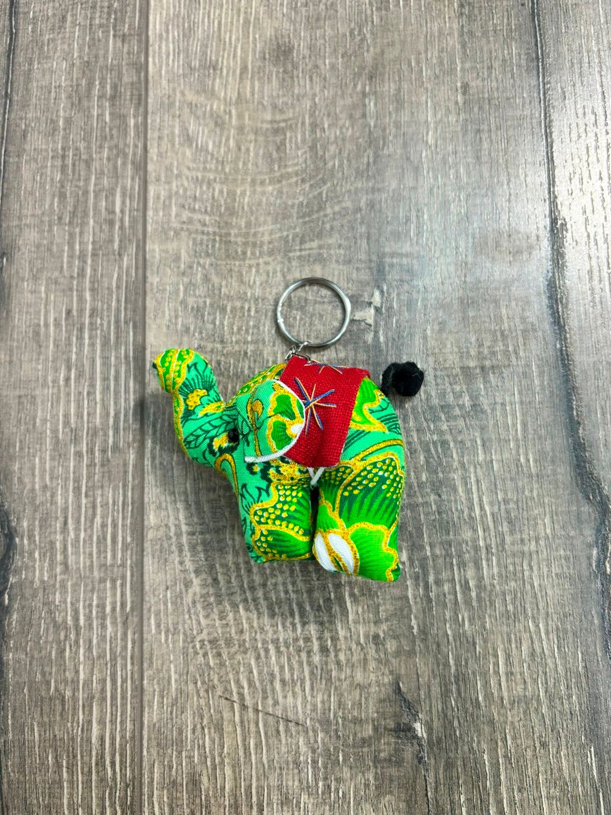 Bright Multi Elephant Keyring
