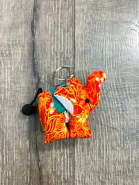 Bright Multi Elephant Keyring