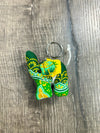 Bright Multi Elephant Keyring