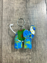 Bright Multi Elephant Keyring