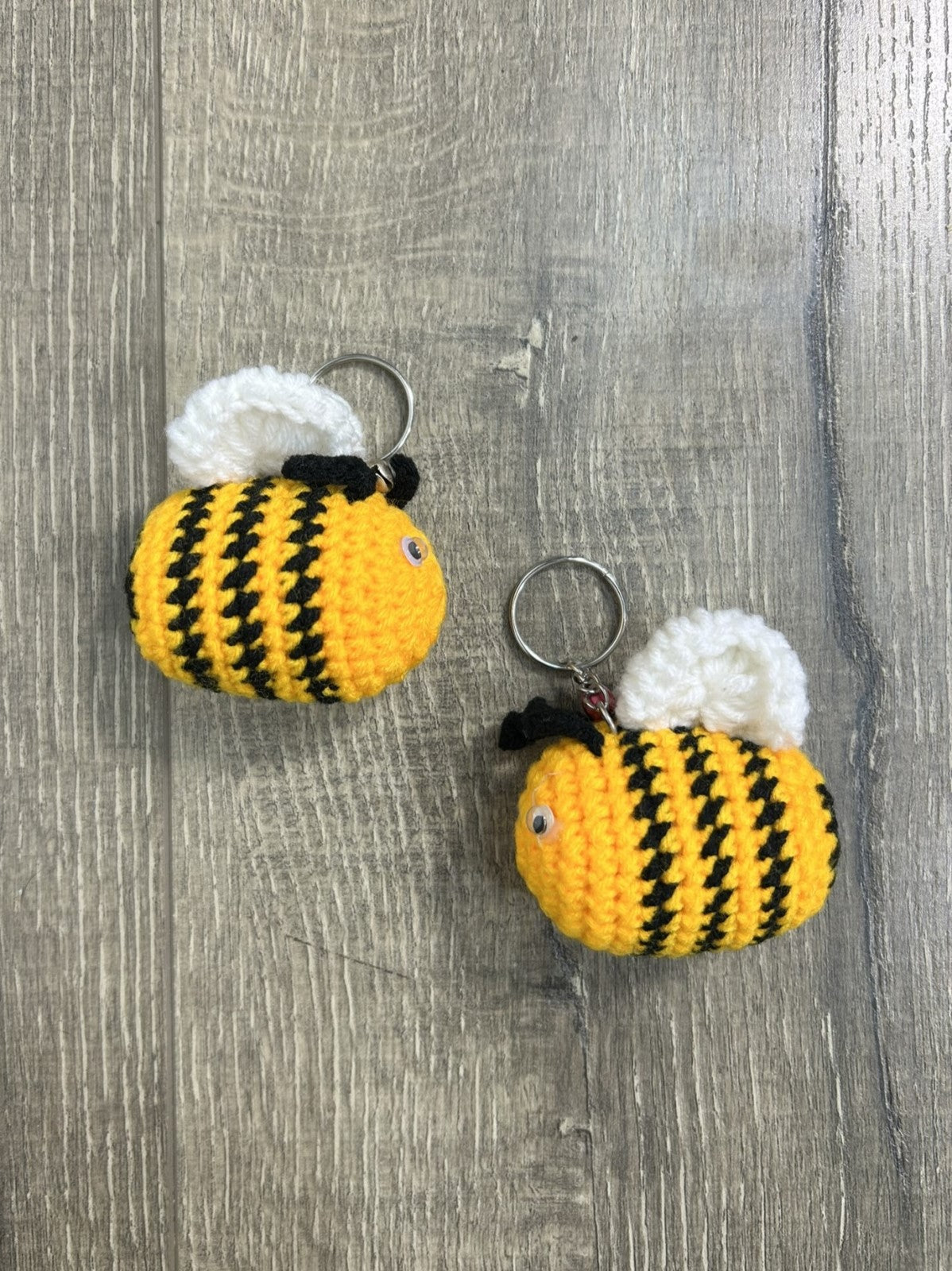 Knitted Bee Keyring