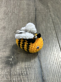Knitted Bee Keyring