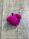 Knitted Bear Head Keyring