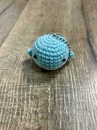 Knitted Whale Keyring