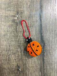 Knitted ladybird Keyring