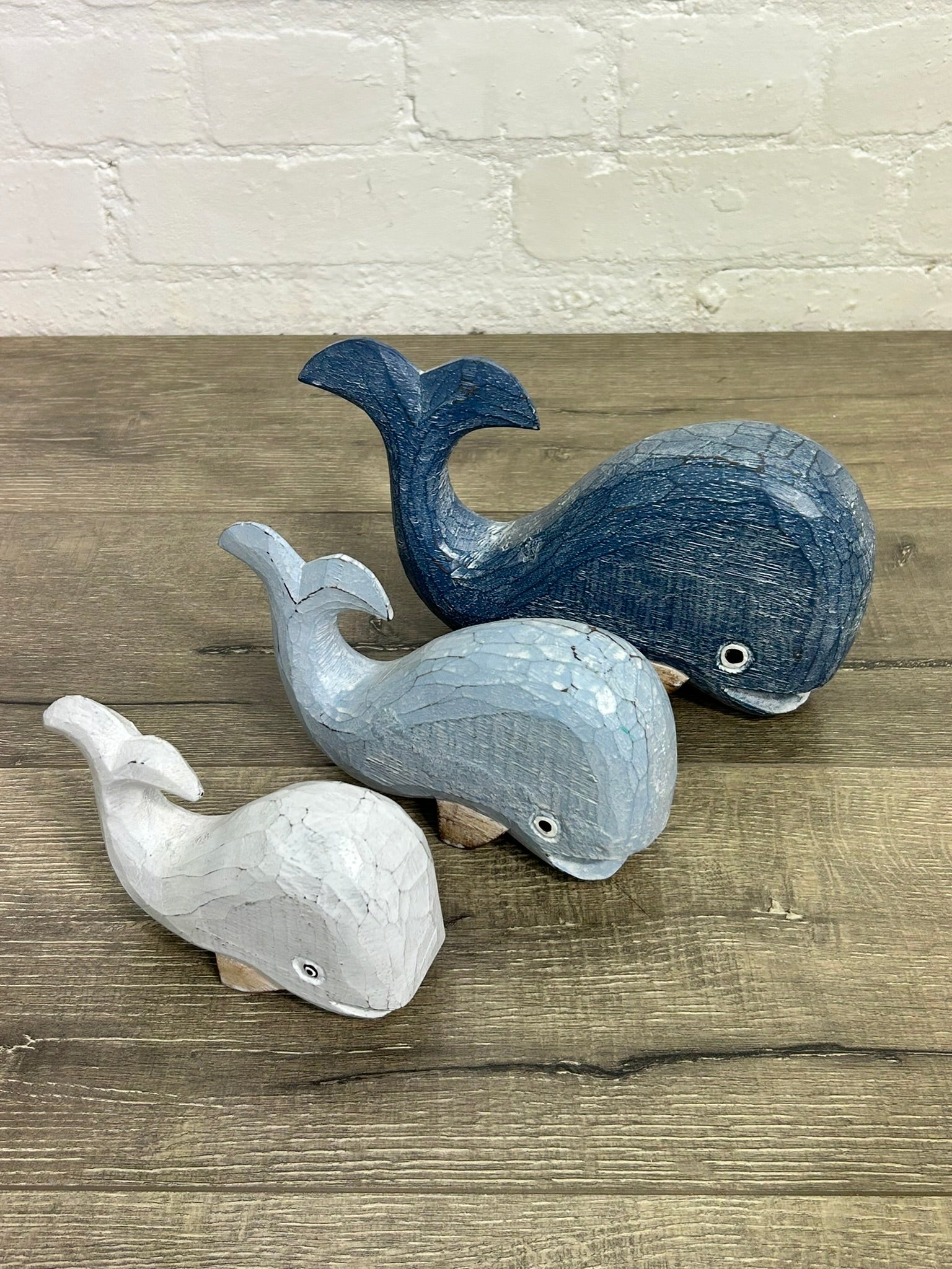 Set of Three Whales