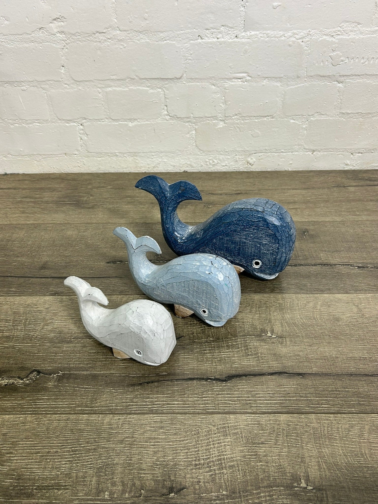 Set of Three Whales