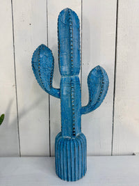 Set of Three Wooden Cacti