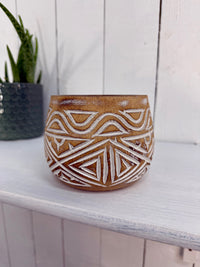 Carved Wooden Bowl