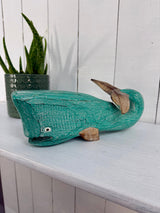 Carved Wooden Whale