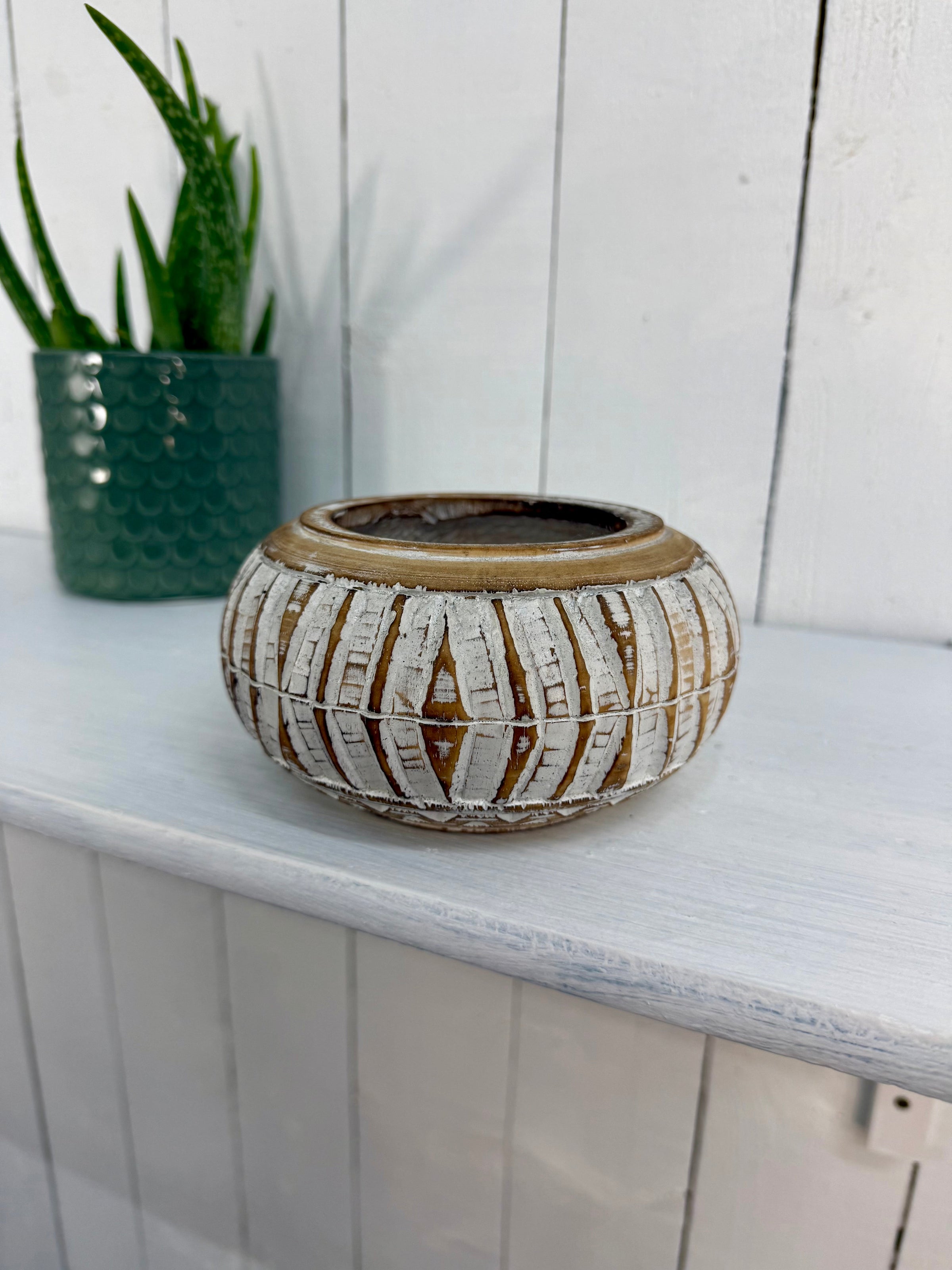 Carved Wooden Bowl