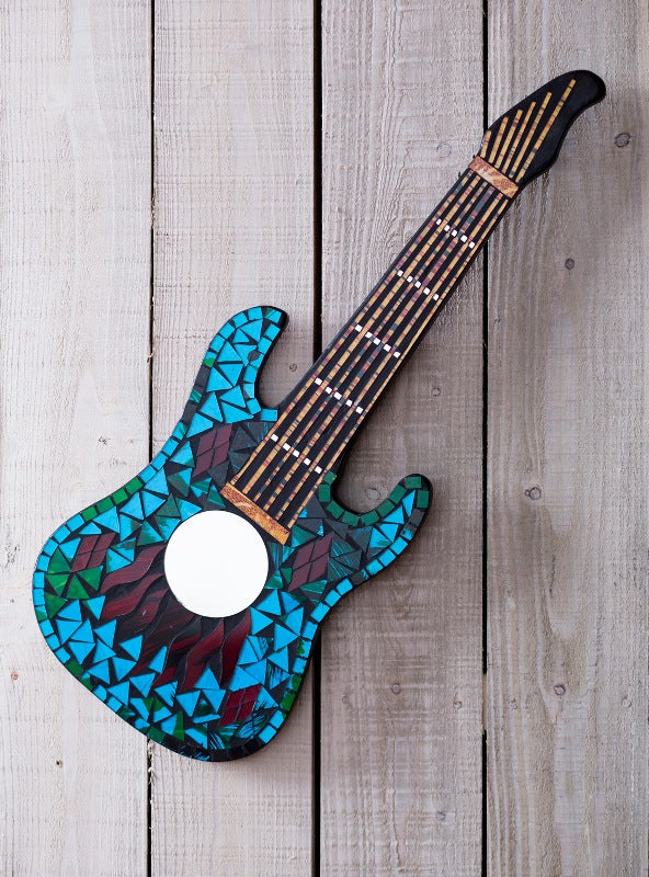 Mosaic Guitar Mirror