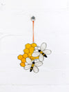 Bee & Honeycomb Suncatcher