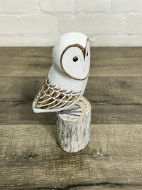 White Wooden Owl