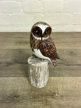 Brown Wooden Owl